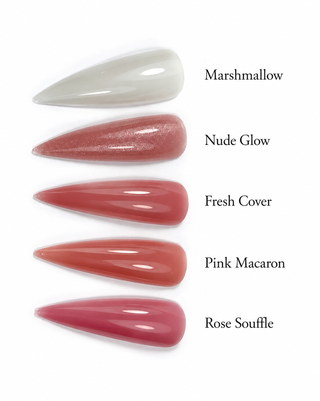 Savaime išsilyginantis gelis Jelly Gelly Macarons Rose Souffle 40ml TPO/HEMA Free - Image 3